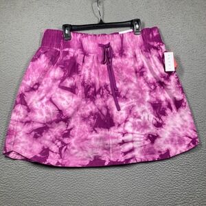 Livi Skort Womens 18/20 Pink Tie Dye NEW Pockets Pull On Tennis Golf Wicking